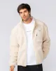Staple Sherpa Zip Through Jacket - Cream sold by Muscle Nation