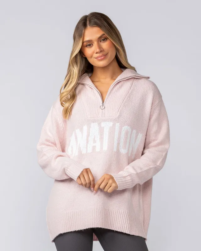 Heritage Oversized Knit - Ballerina sold by Muscle Nation
