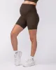 Maternity Everyday Pocket Bike Shorts - Deep Brown sold by Muscle Nation