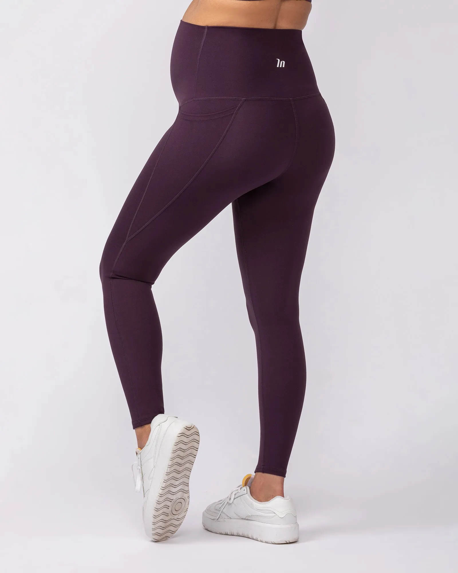 Maternity Everyday Pocket Leggings - Midnight Plum sold by Muscle Nation product image thumbnail 5