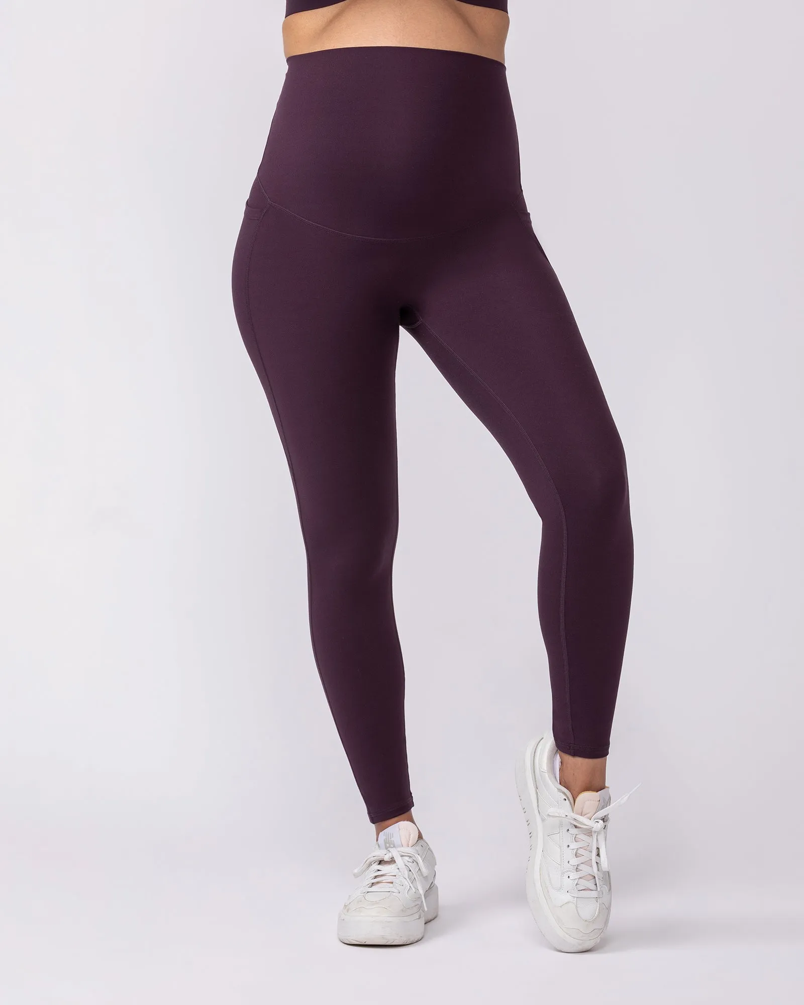 Maternity Everyday Pocket Leggings - Midnight Plum sold by Muscle Nation product image thumbnail 3