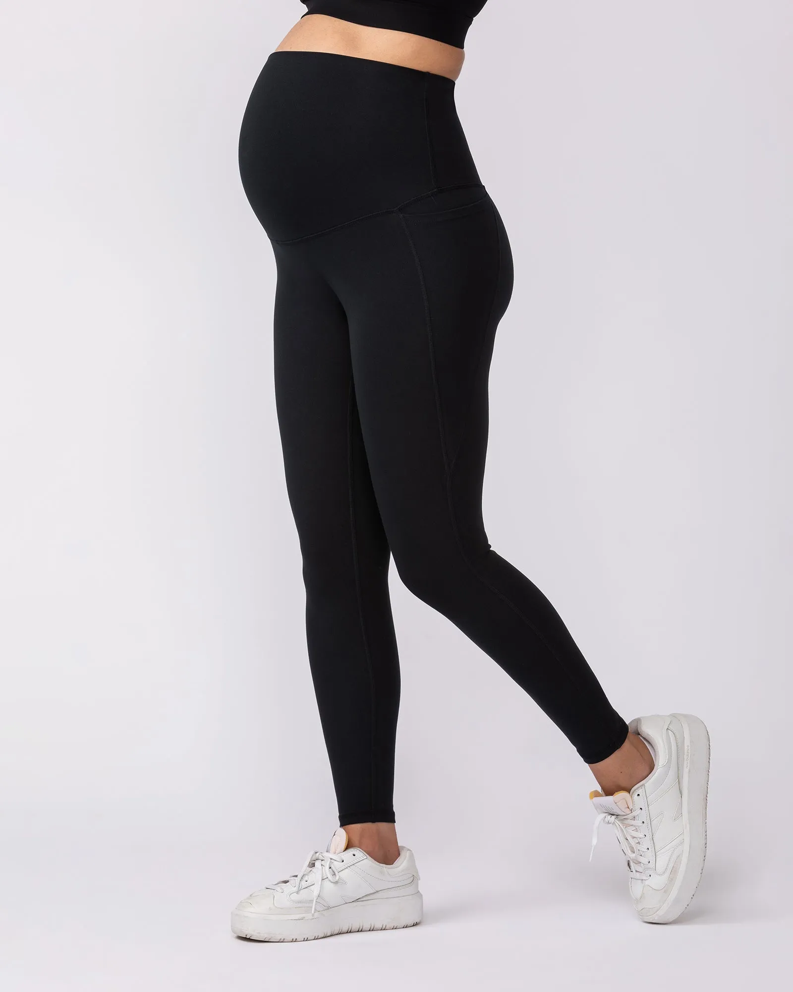 Maternity Everyday Pocket Leggings - Black sold by Muscle Nation