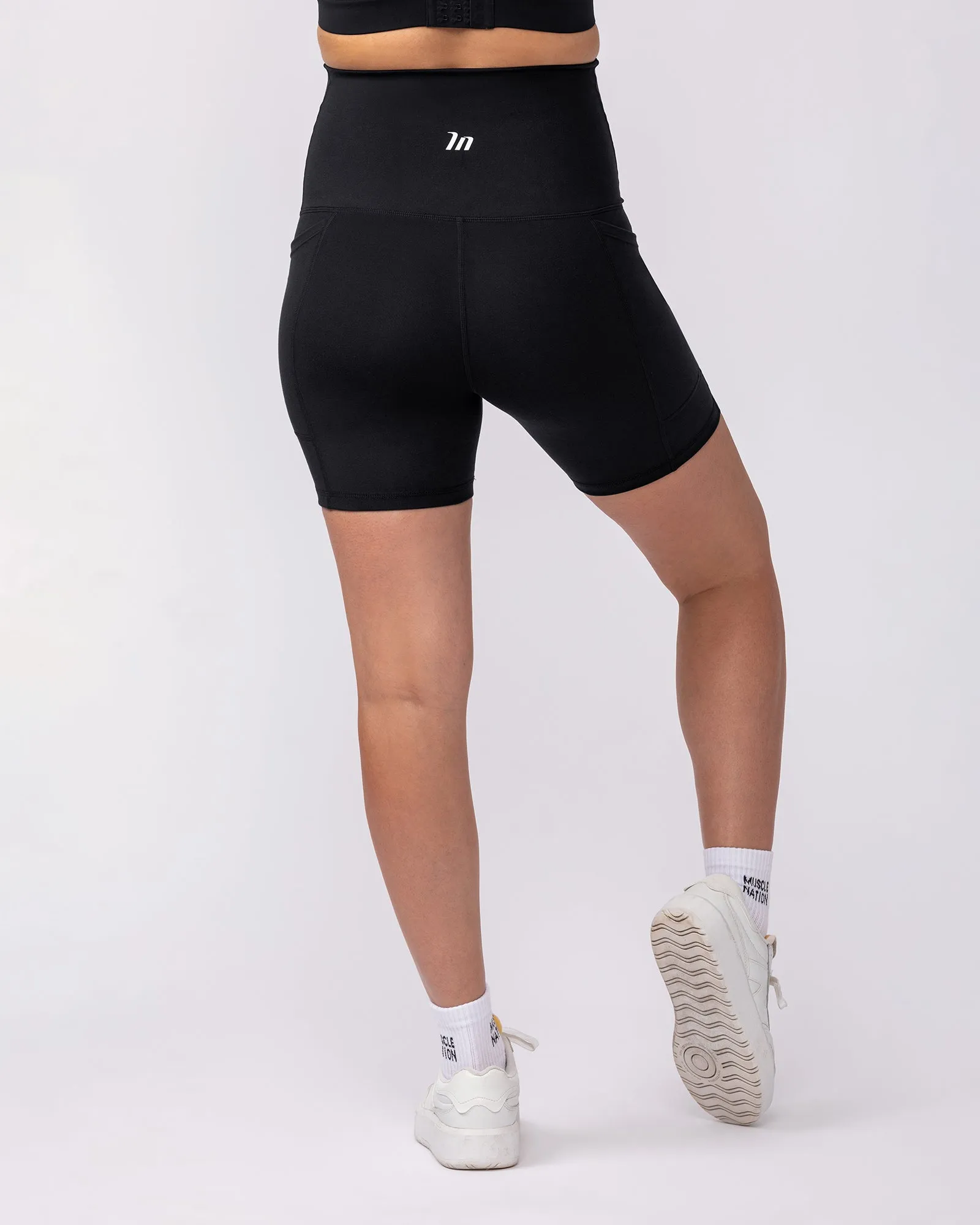 Maternity Everyday Pocket Bike Shorts - Black sold by Muscle Nation product image thumbnail 5