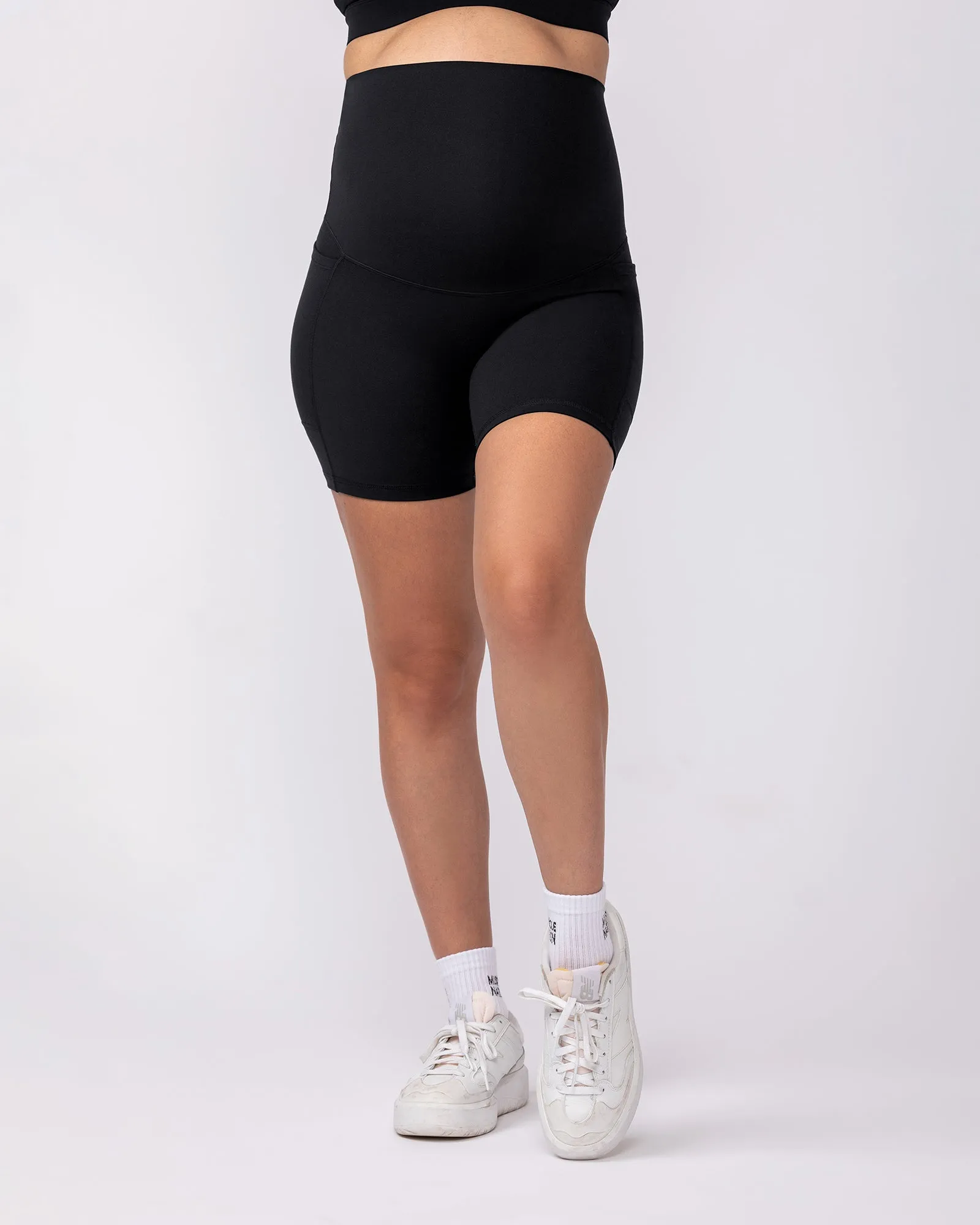 Maternity Everyday Pocket Bike Shorts - Black sold by Muscle Nation product image thumbnail 2