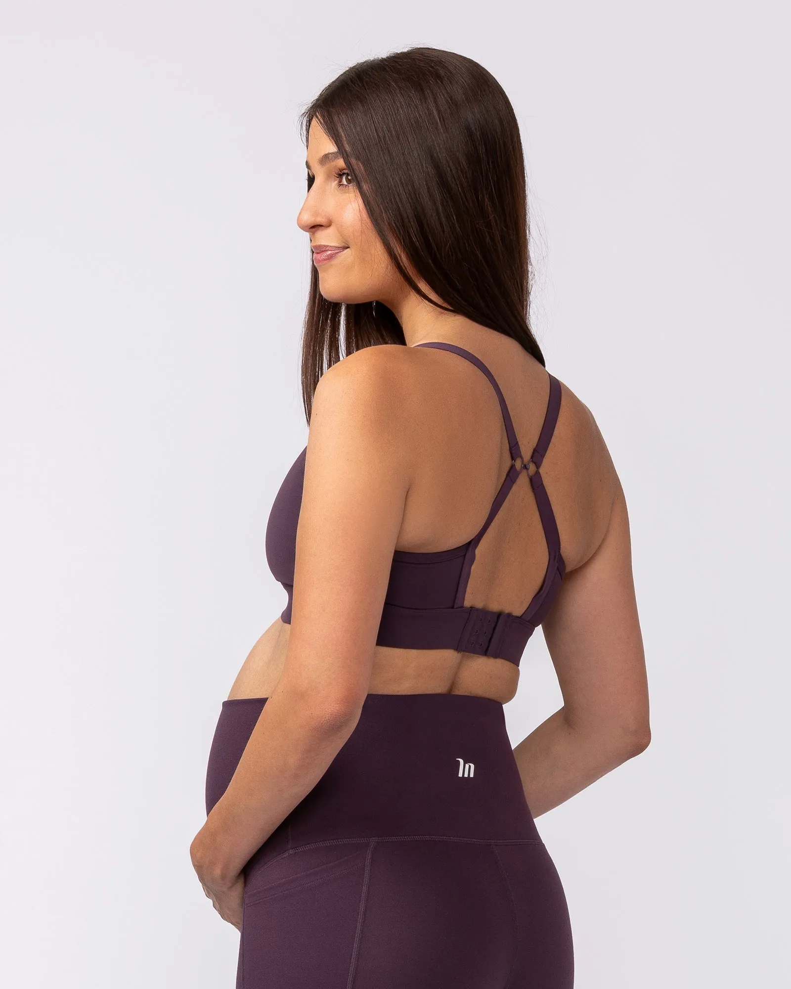 Maternity Aura Bra - Midnight Plum sold by Muscle Nation product image thumbnail 4