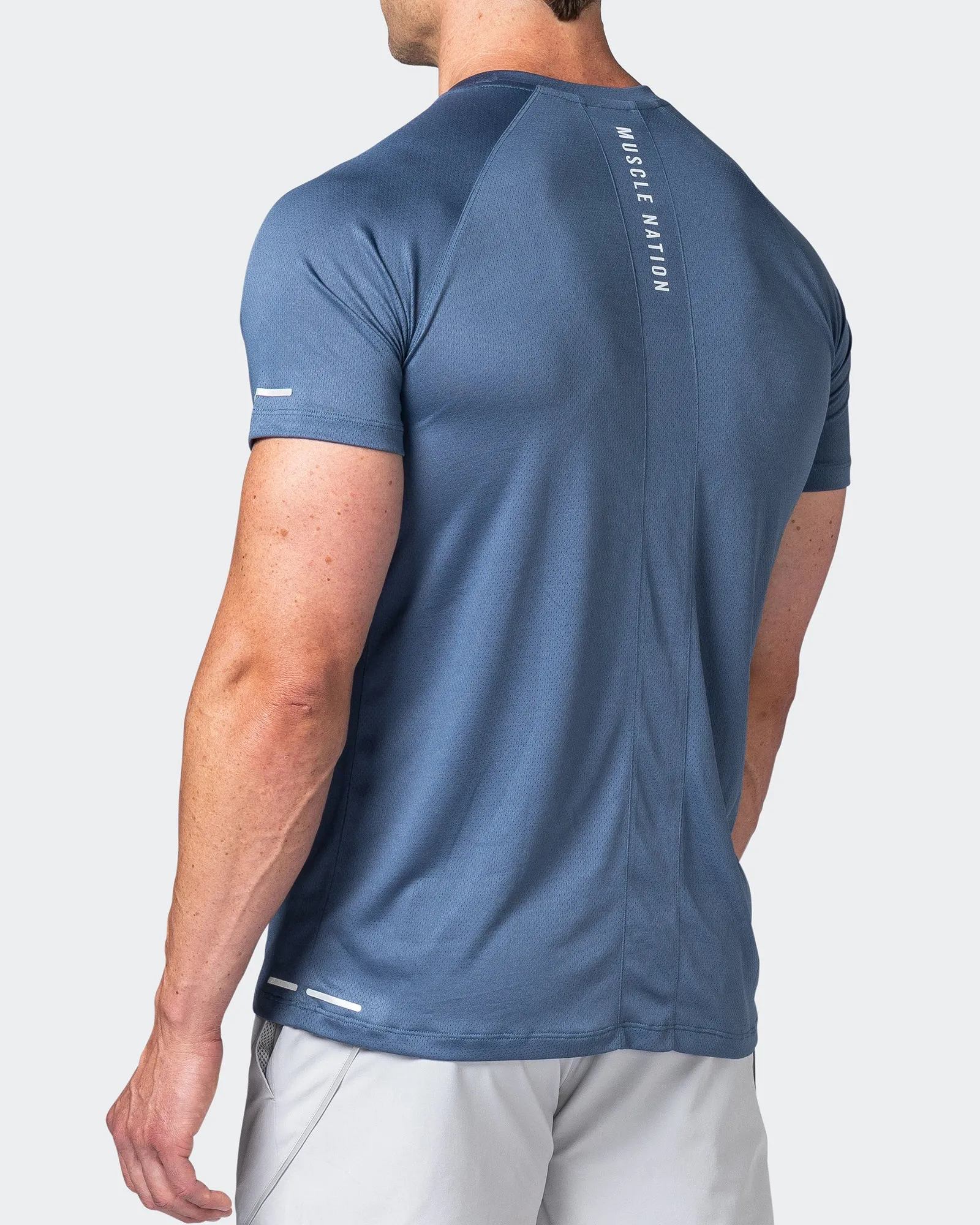 Reflective Training Tee - Denim Blue sold by Muscle Nation product image thumbnail 5