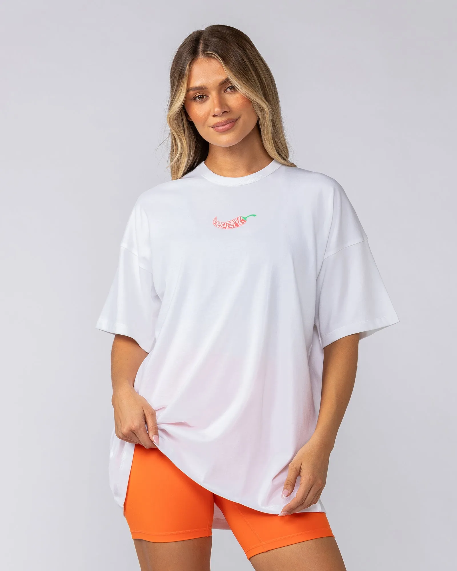 Spicy Oversized Tee - White sold by Muscle Nation product image thumbnail 2
