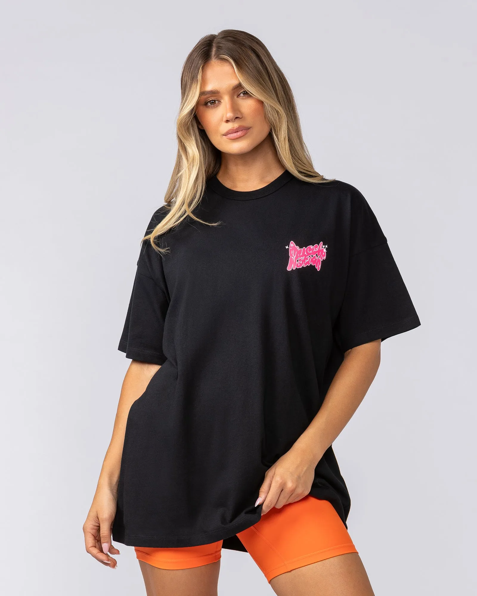 Flamin' Dice Oversized Tee - Black sold by Muscle Nation product image thumbnail 2