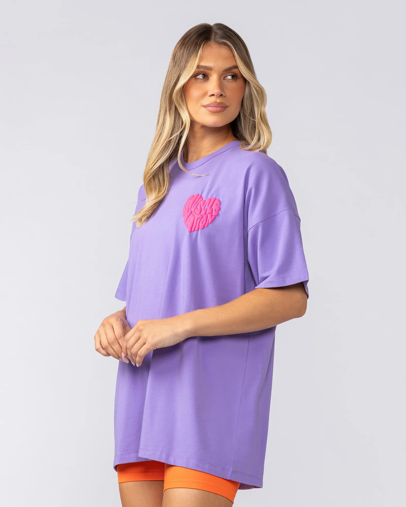 Peachy Oversized Tee - Orchid sold by Muscle Nation product image thumbnail 3