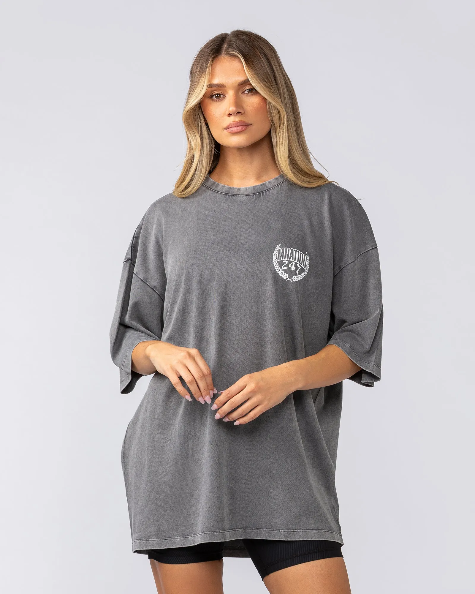 Beast Mode Oversized Vintage Tee - Washed Tornado (Monochrome) sold by Muscle Nation product image thumbnail 3