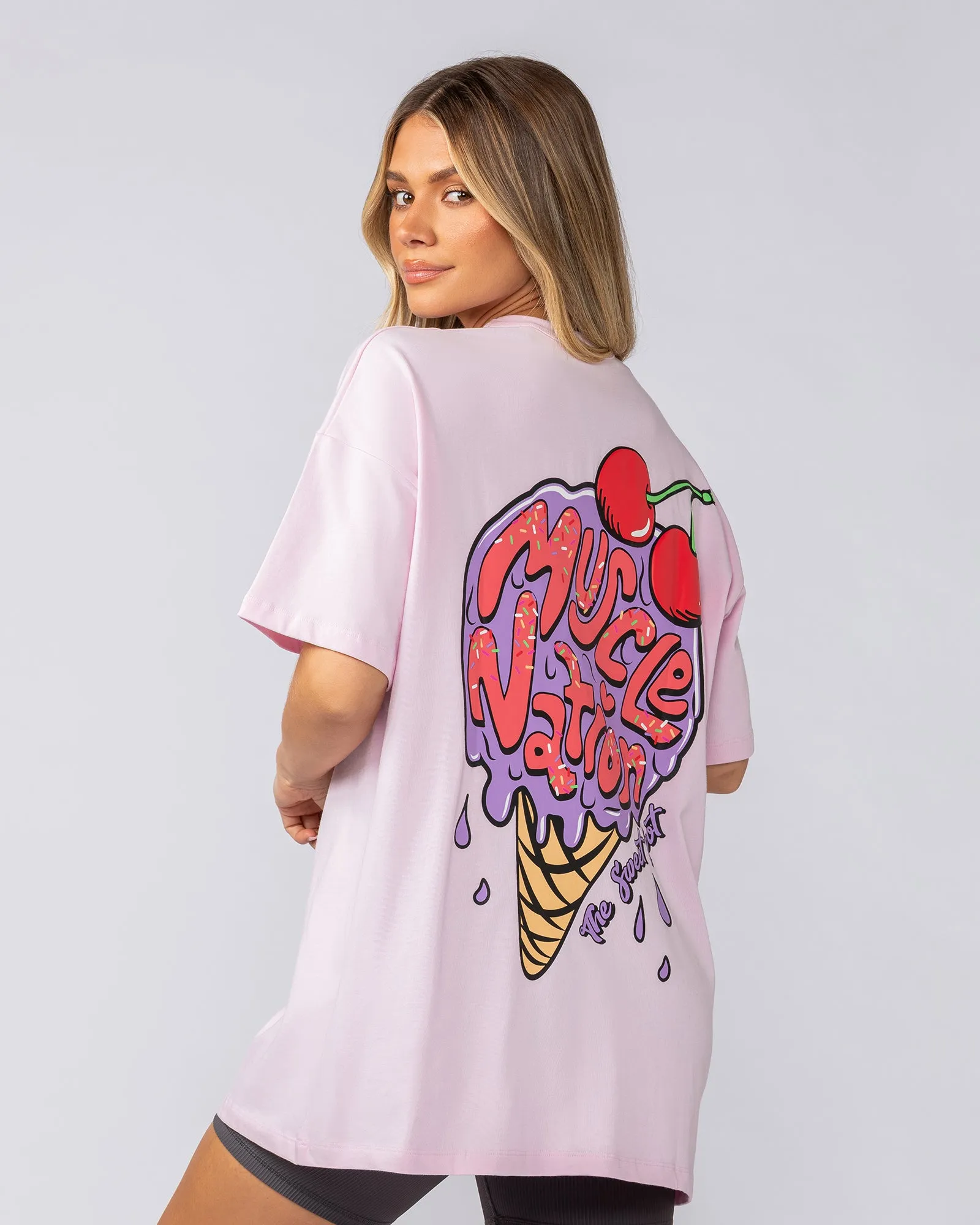 Tasty Oversized Tee - Pink Lady sold by Muscle Nation product image thumbnail 2