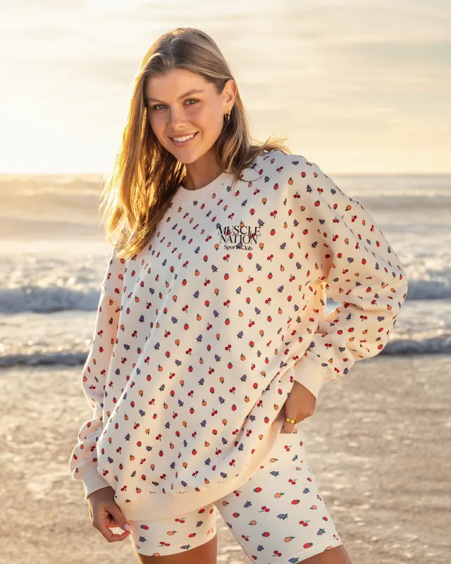 Smoothie Oversized Pullover - Smoothie Print sold by Muscle Nation