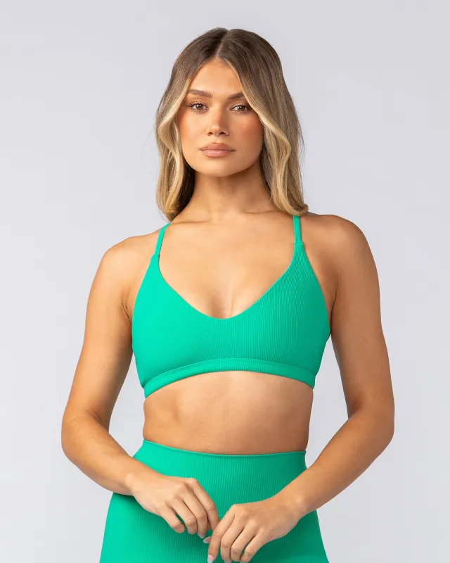 Fantasy Rib Bralette - Palm Leaf sold by Muscle Nation