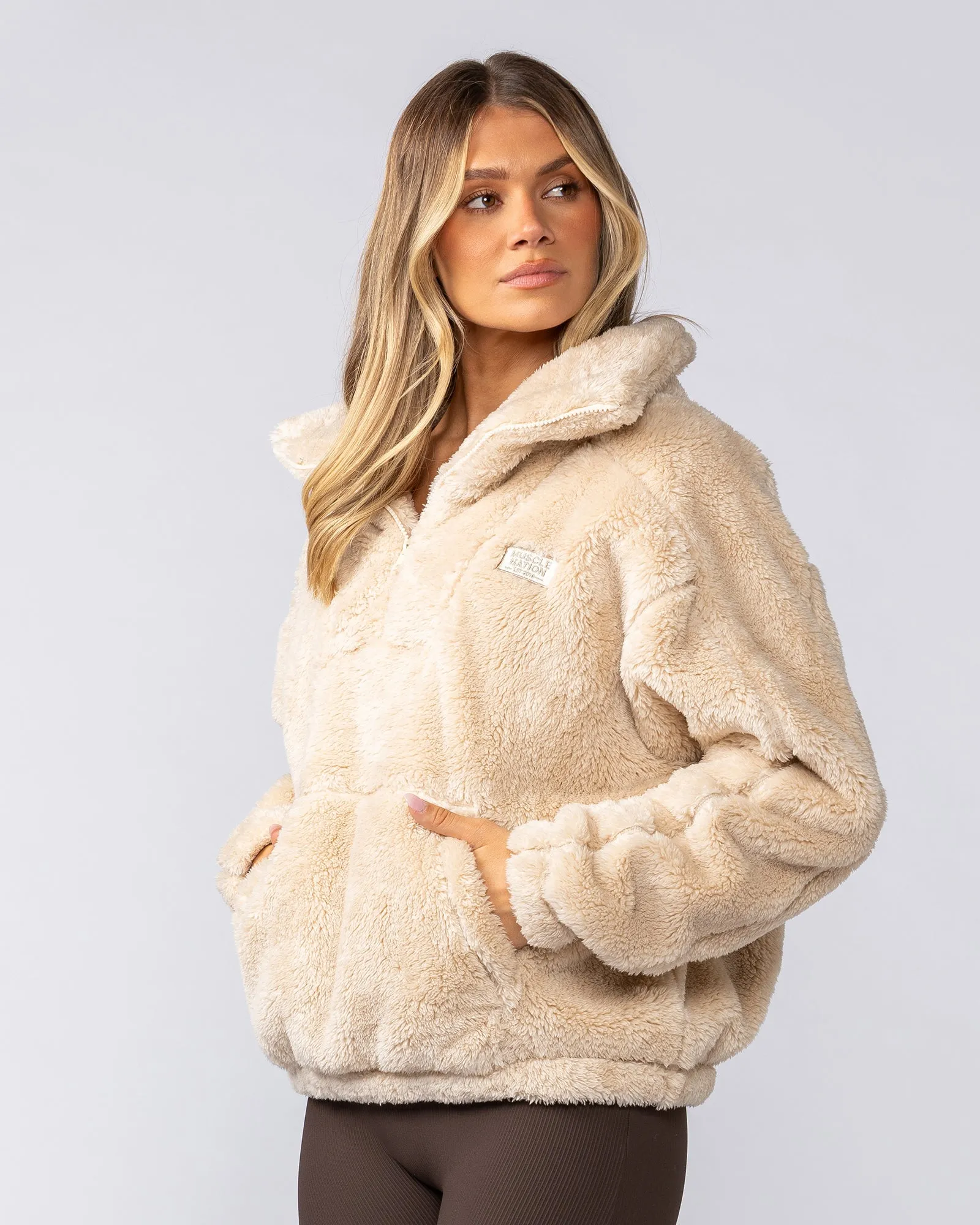 Toasty Teddy Pullover - Sesame sold by Muscle Nation product image thumbnail 3