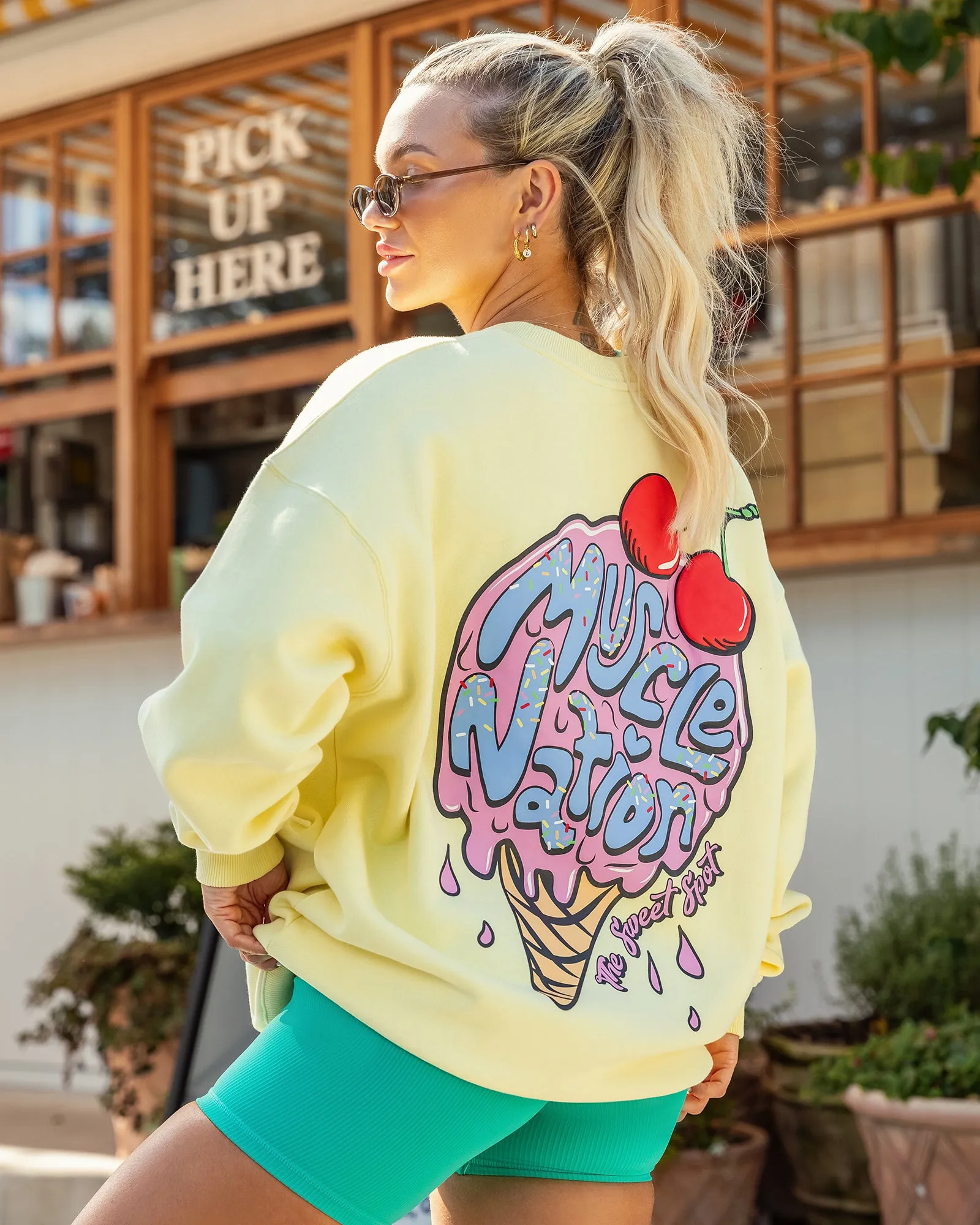 Tasty Oversized Pullover - Limoncello sold by Muscle Nation