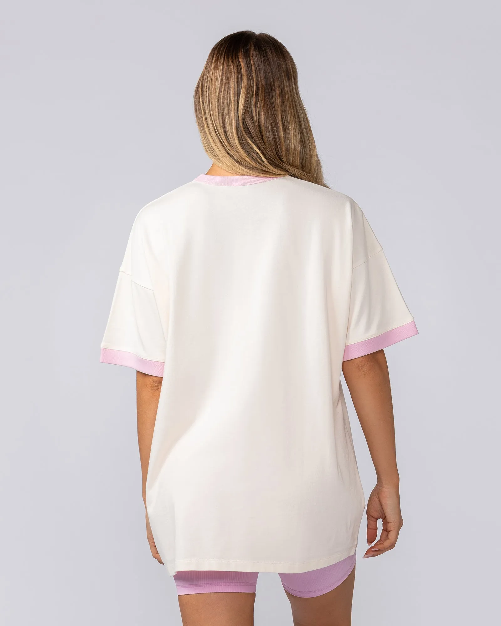 Gym Girly Oversized Tee - Travertine sold by Muscle Nation product image thumbnail 4