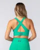 Lover Longline Rib Bra - Palm Leaf sold by Muscle Nation