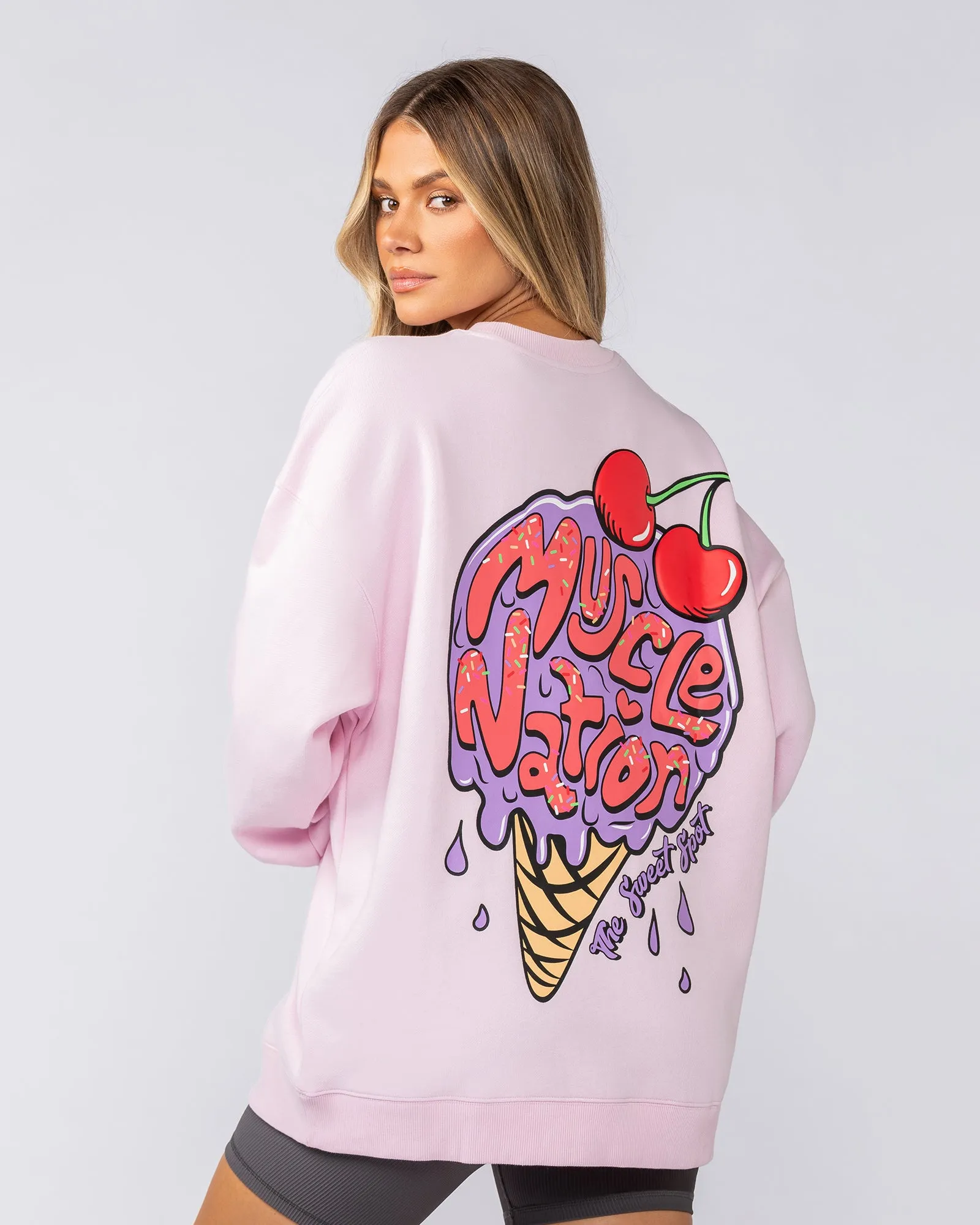 Tasty Oversized Pullover - Pink Lady sold by Muscle Nation