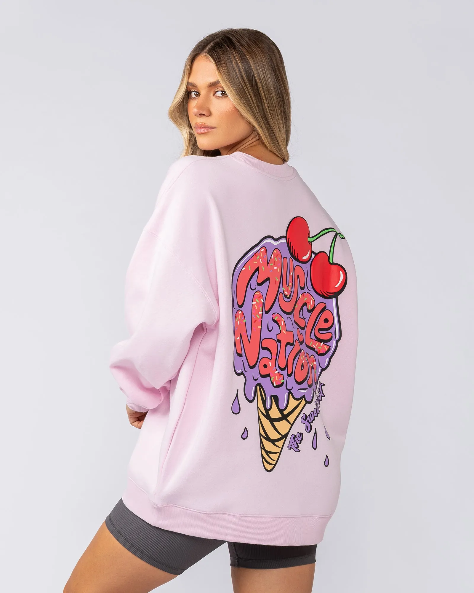 Tasty Oversized Pullover - Pink Lady sold by Muscle Nation product image thumbnail 4