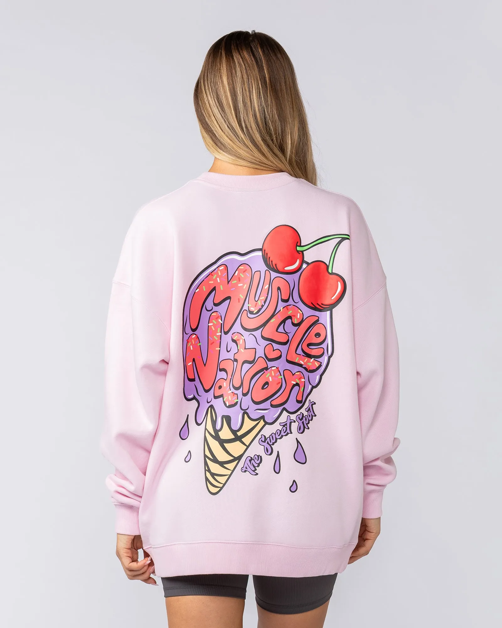 Tasty Oversized Pullover - Pink Lady sold by Muscle Nation product image thumbnail 5