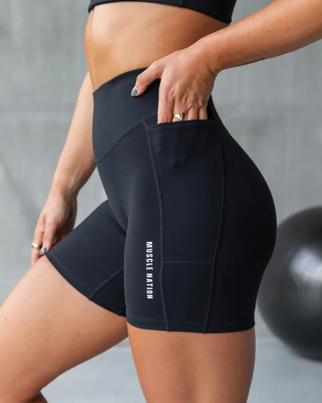 Everyday Pocket Bike Shorts - Black sold by Muscle Nation