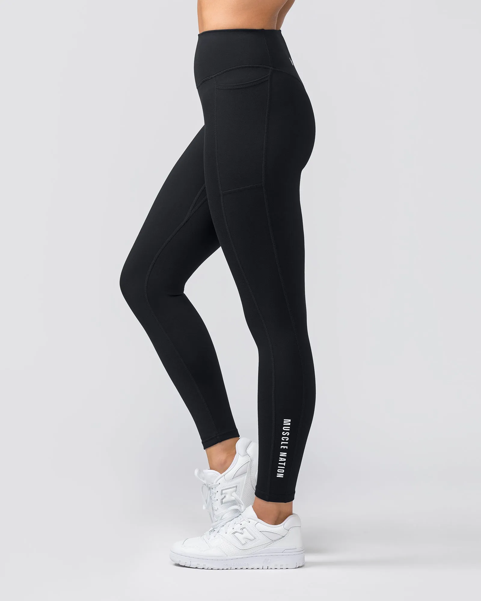 Everyday Pocket Ankle Length Leggings - Black sold by Muscle Nation product image thumbnail 4