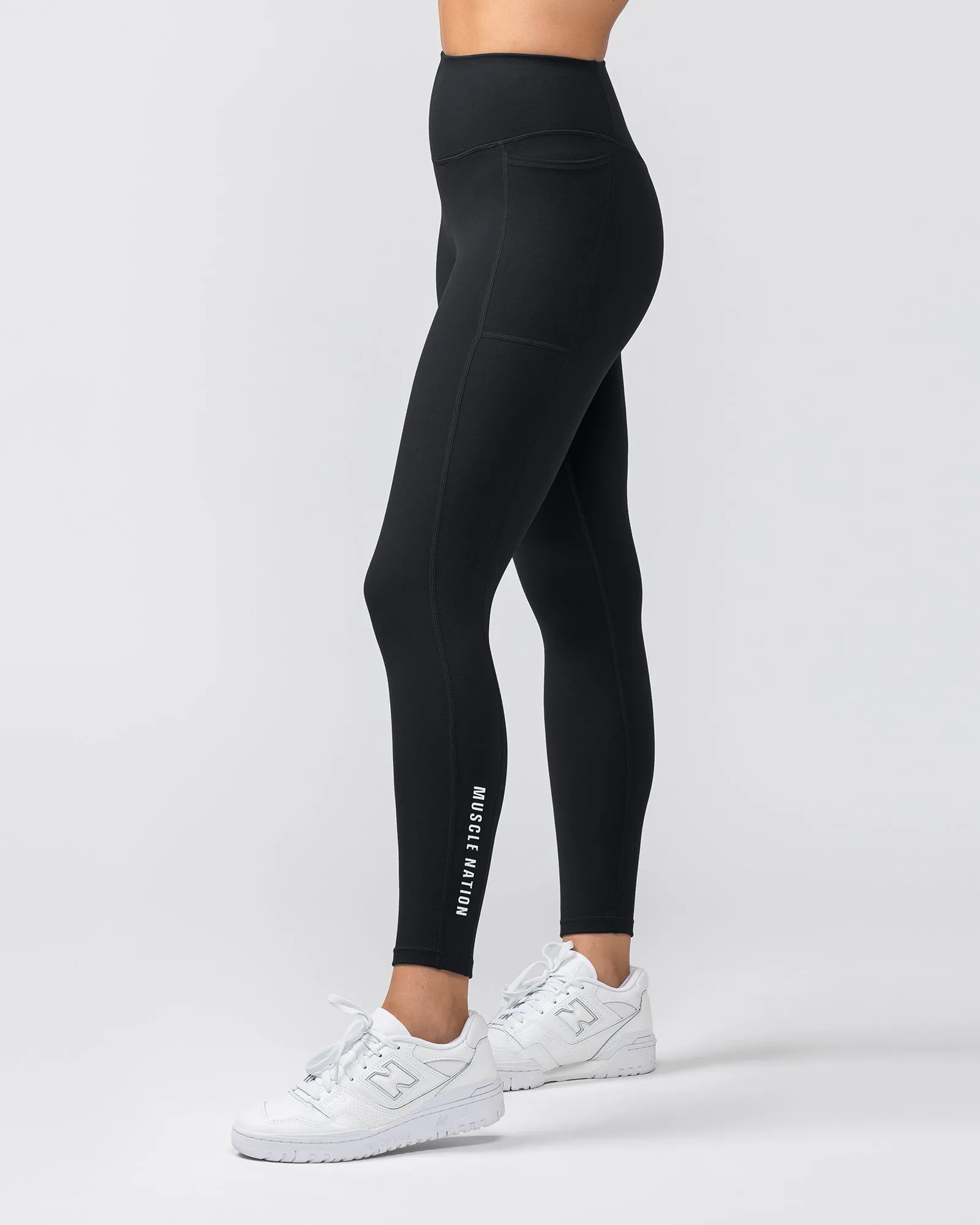 Everyday Pocket Ankle Length Leggings - Black sold by Muscle Nation product image thumbnail 3
