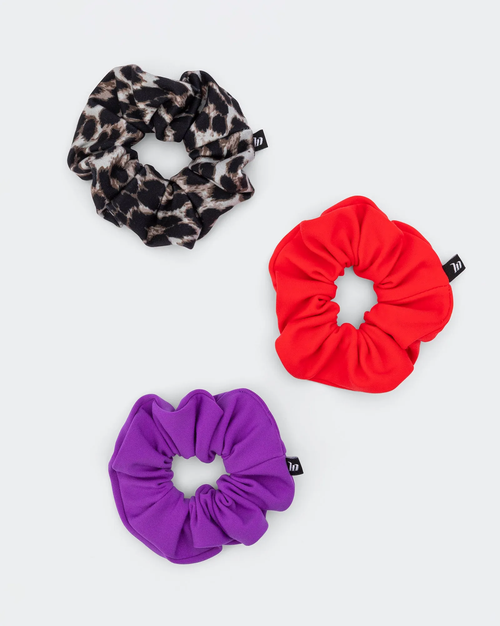 Scrunchie Pack - True Leopard, Salsa, Viola sold by Muscle Nation