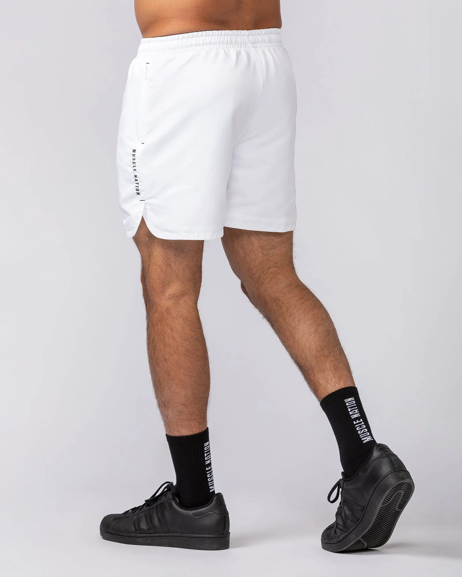 Standard Shorts - White sold by Muscle Nation product image thumbnail 4