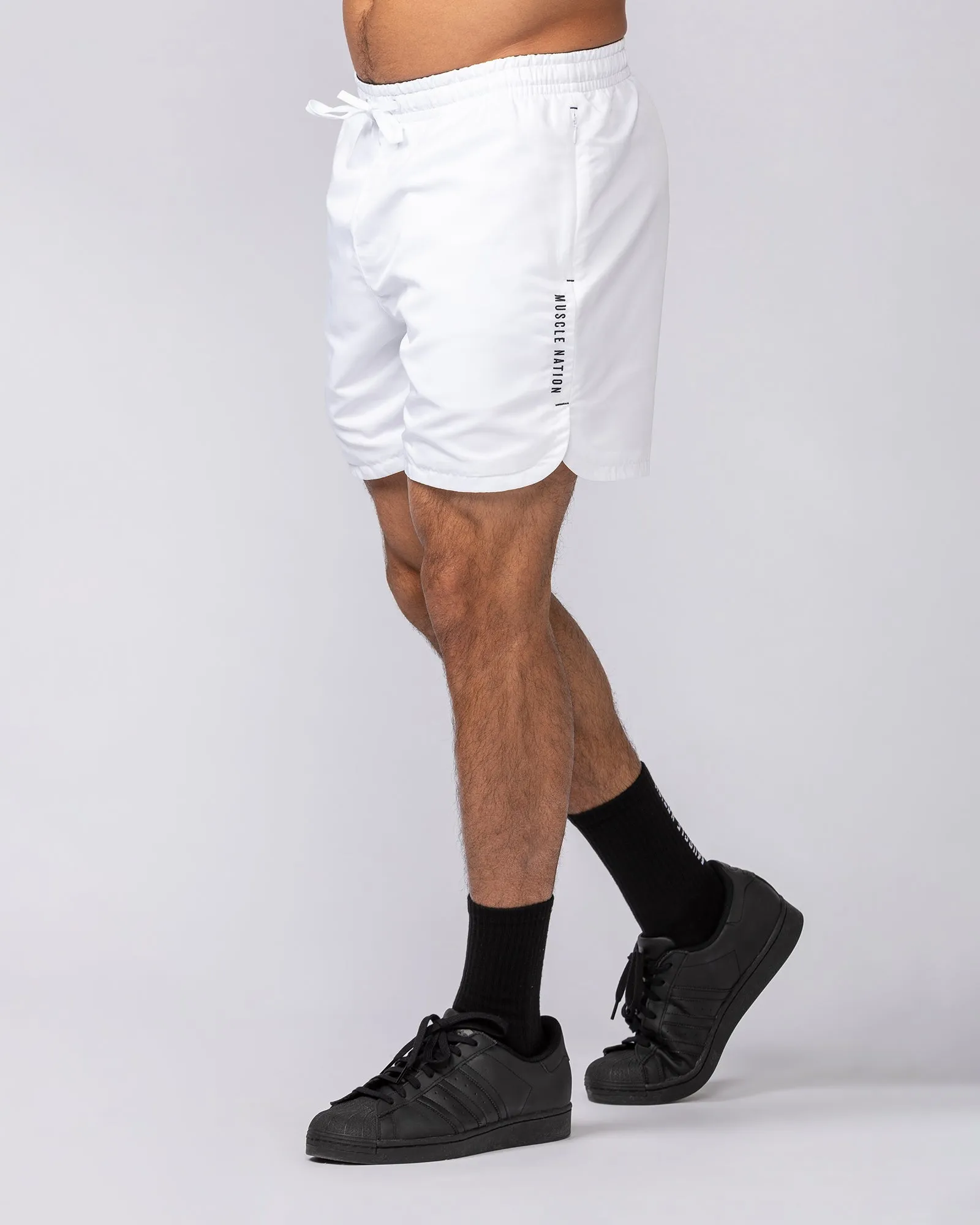 Standard Shorts - White sold by Muscle Nation product image thumbnail 3