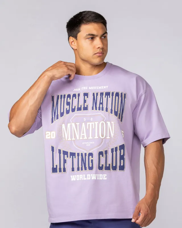 Lifting Club Pump Cover - Lavender sold by Muscle Nation