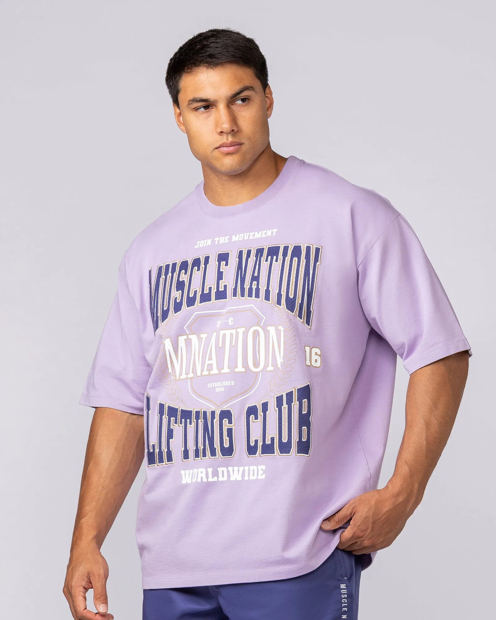 Lifting Club Pump Cover - Lavender sold by Muscle Nation product image thumbnail 2
