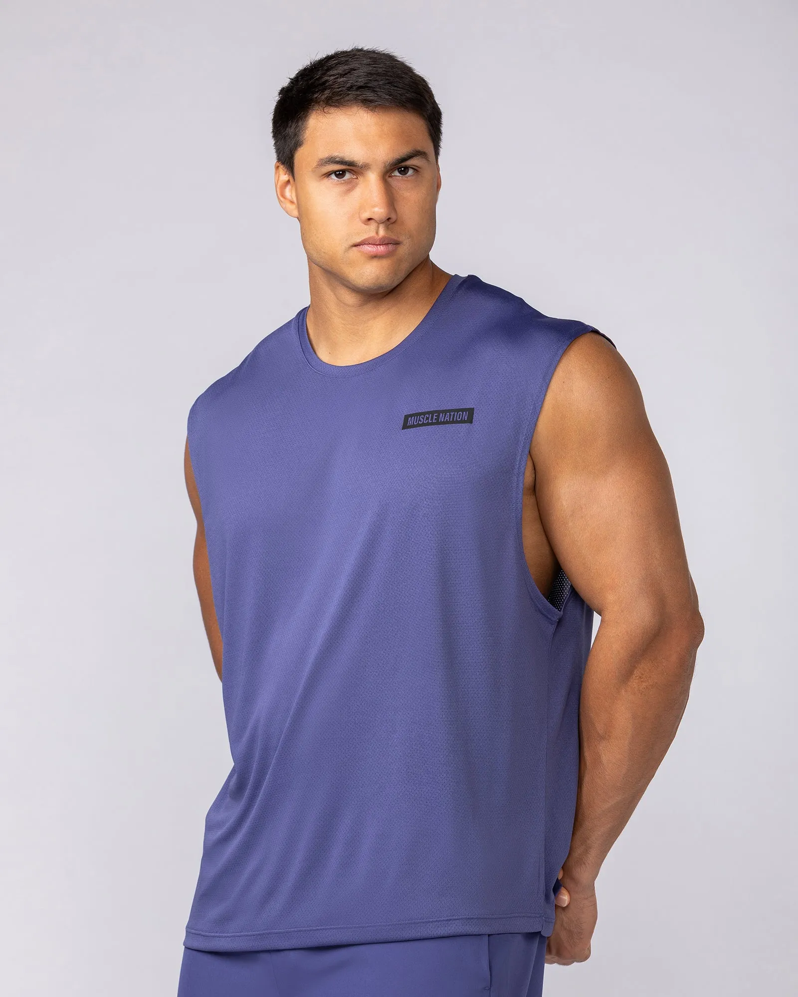 Relaxed Active Tank - Midnight sold by Muscle Nation product image thumbnail 2