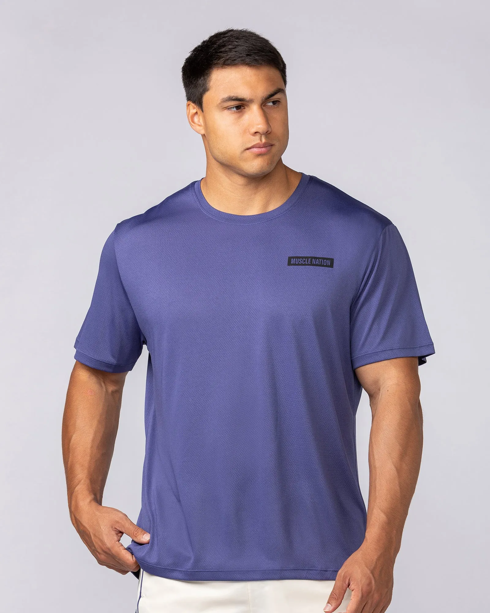 Relaxed Active Tee - Midnight sold by Muscle Nation