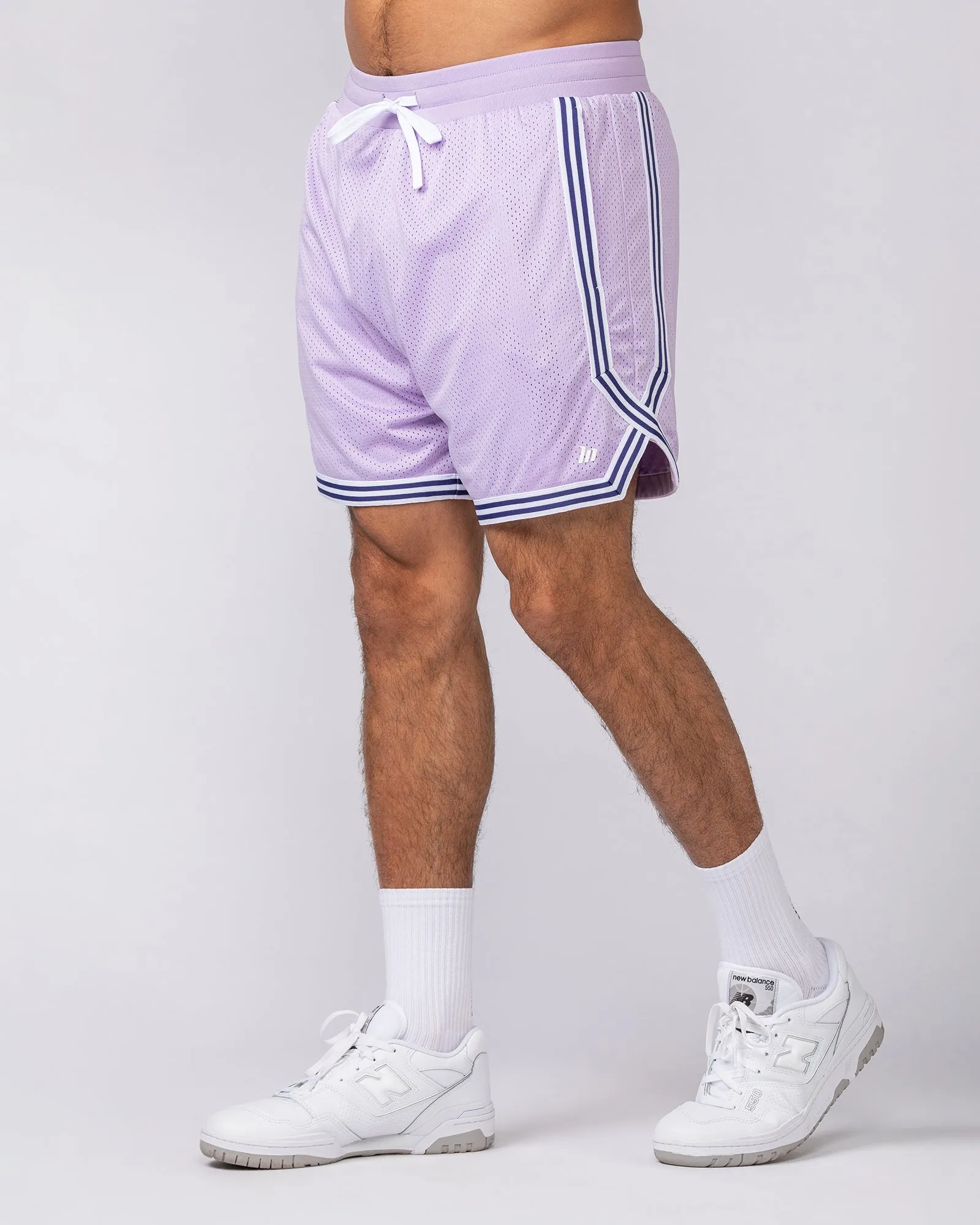 Courtside Basketball 5" Shorts - Lavender sold by Muscle Nation product image thumbnail 3