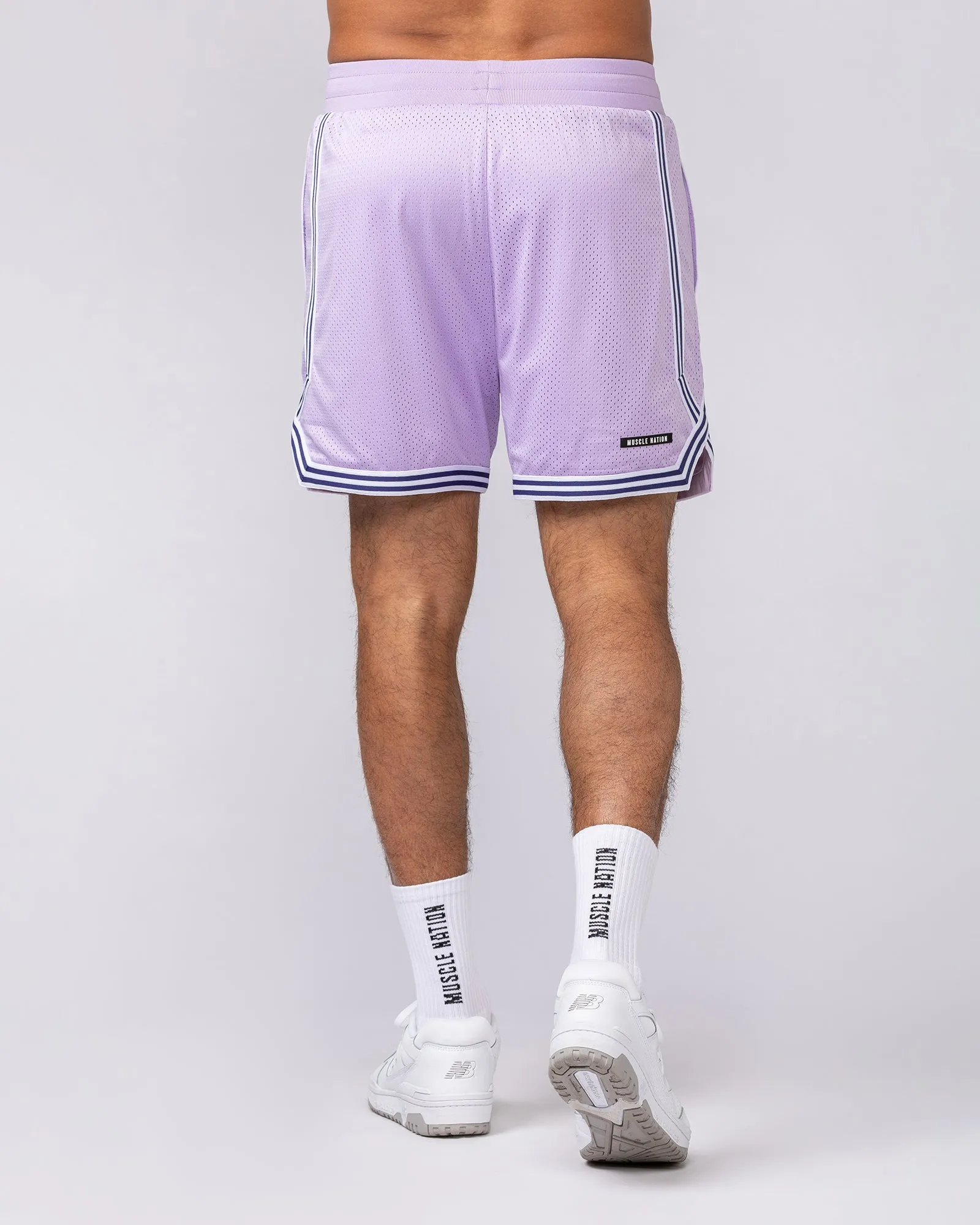Courtside Basketball 5" Shorts - Lavender sold by Muscle Nation product image thumbnail 5