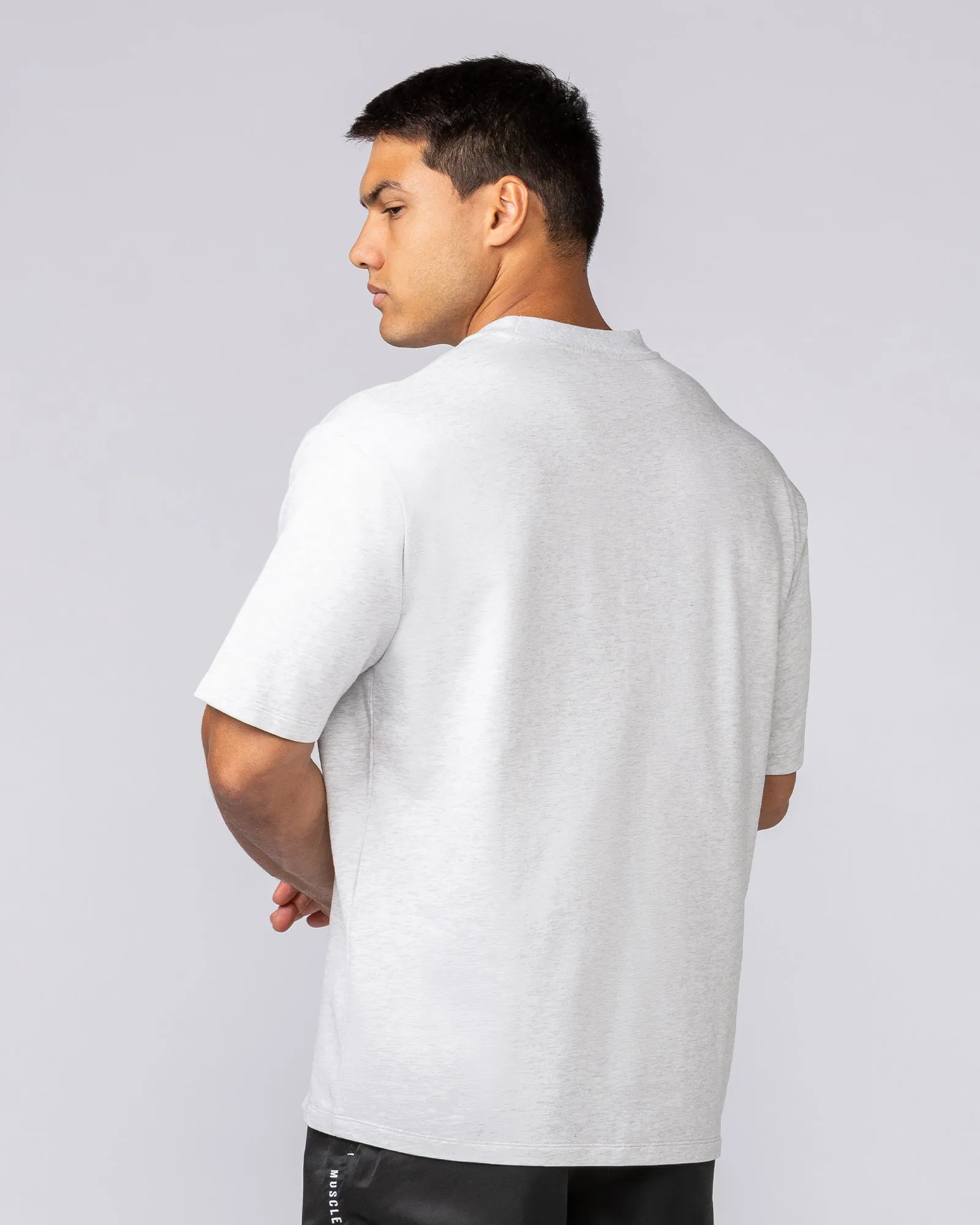 Essential Regular Fit Tee - Snow Grey Marl sold by Muscle Nation product image thumbnail 3