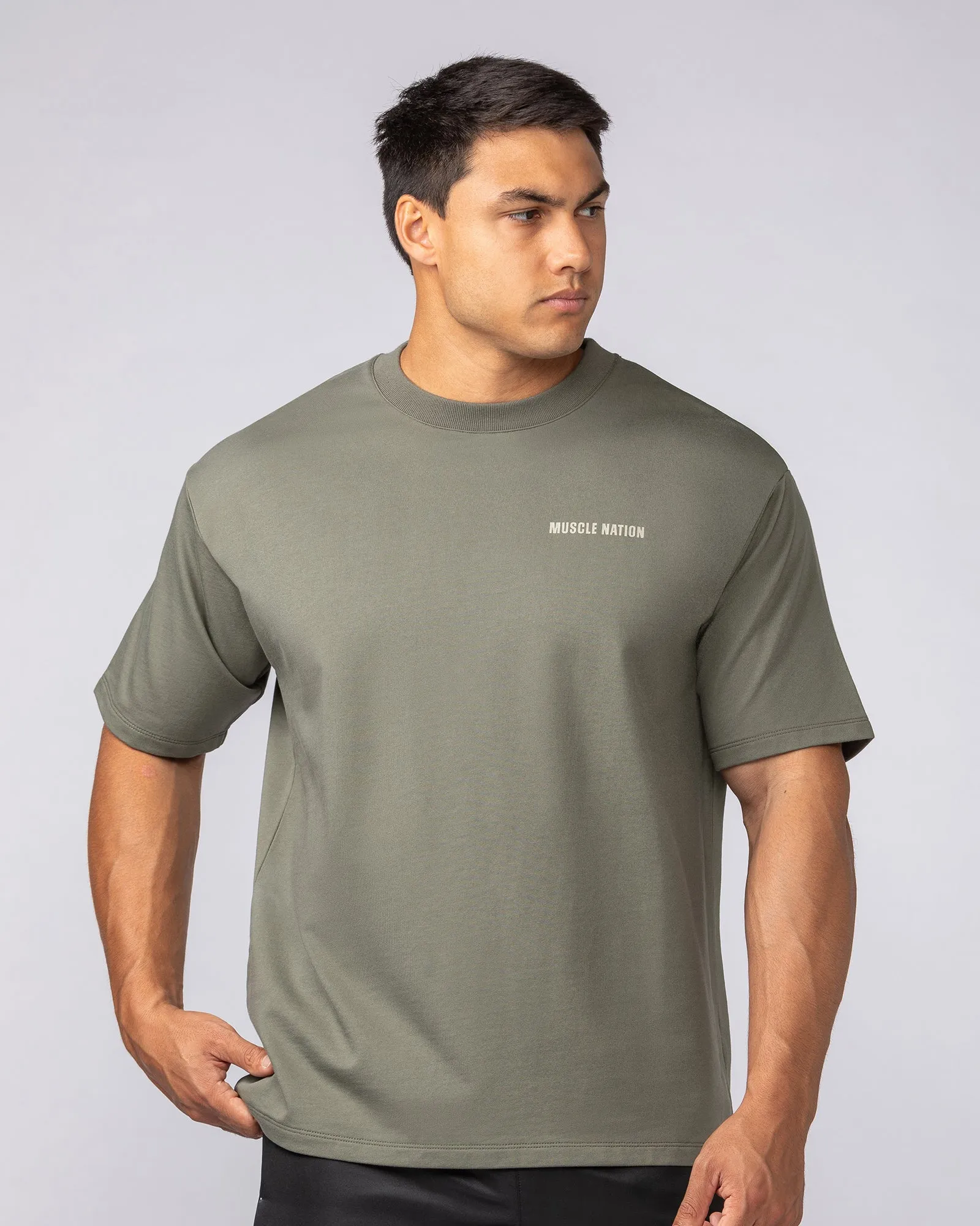 Essential Regular Fit Tee - Ivy sold by Muscle Nation