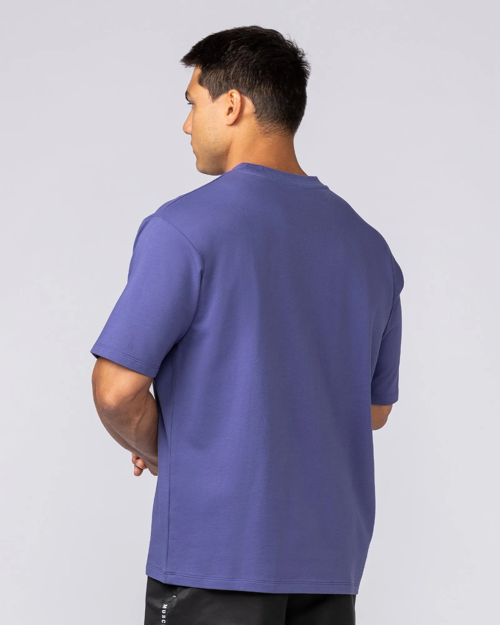 Essential Regular Fit Tee - Midnight sold by Muscle Nation product image thumbnail 3