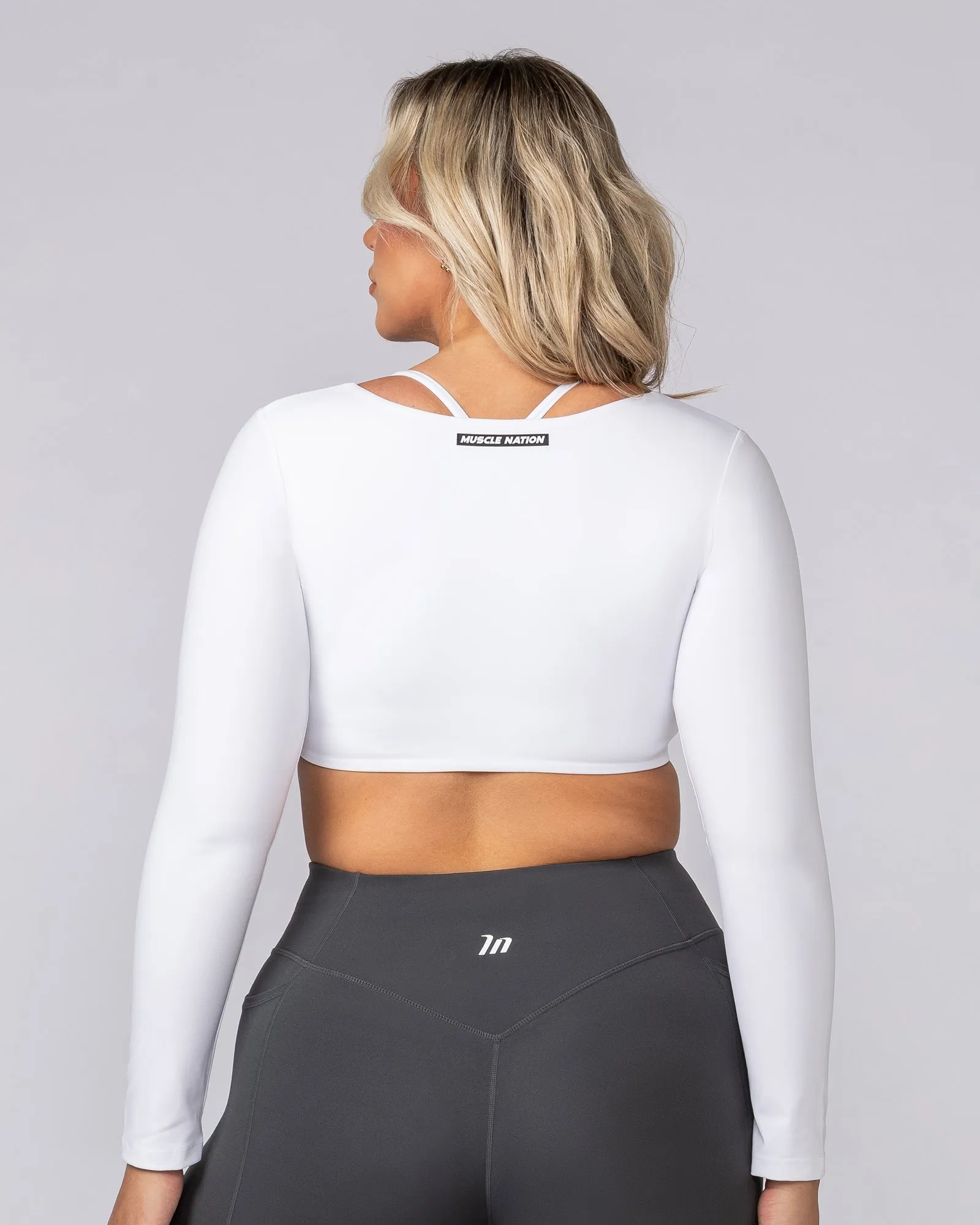 Ultimate Long Sleeve Top - White sold by Muscle Nation product image thumbnail 4