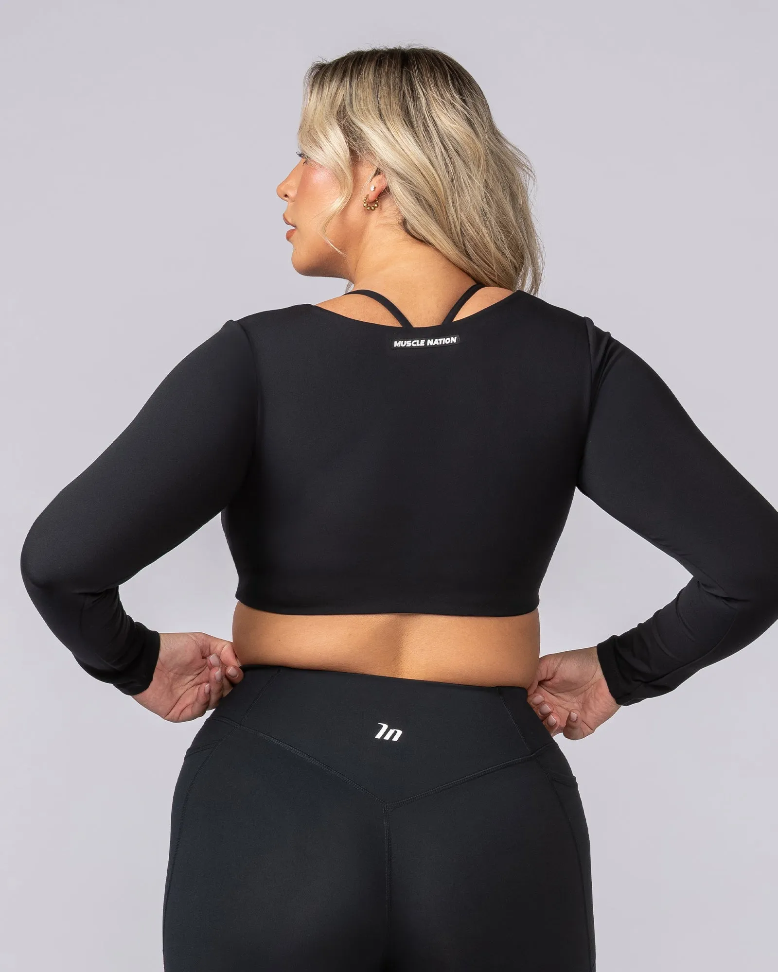 Ultimate Long Sleeve Top - Black sold by Muscle Nation product image thumbnail 4