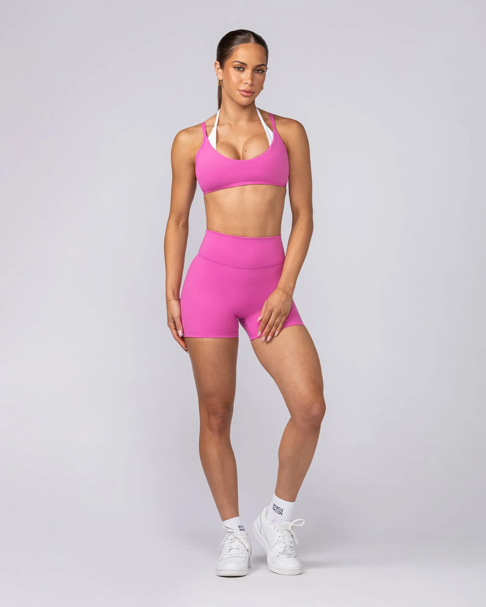 Instinct Scrunch Midway Shorts - Hibiscus sold by Muscle Nation product image thumbnail 5