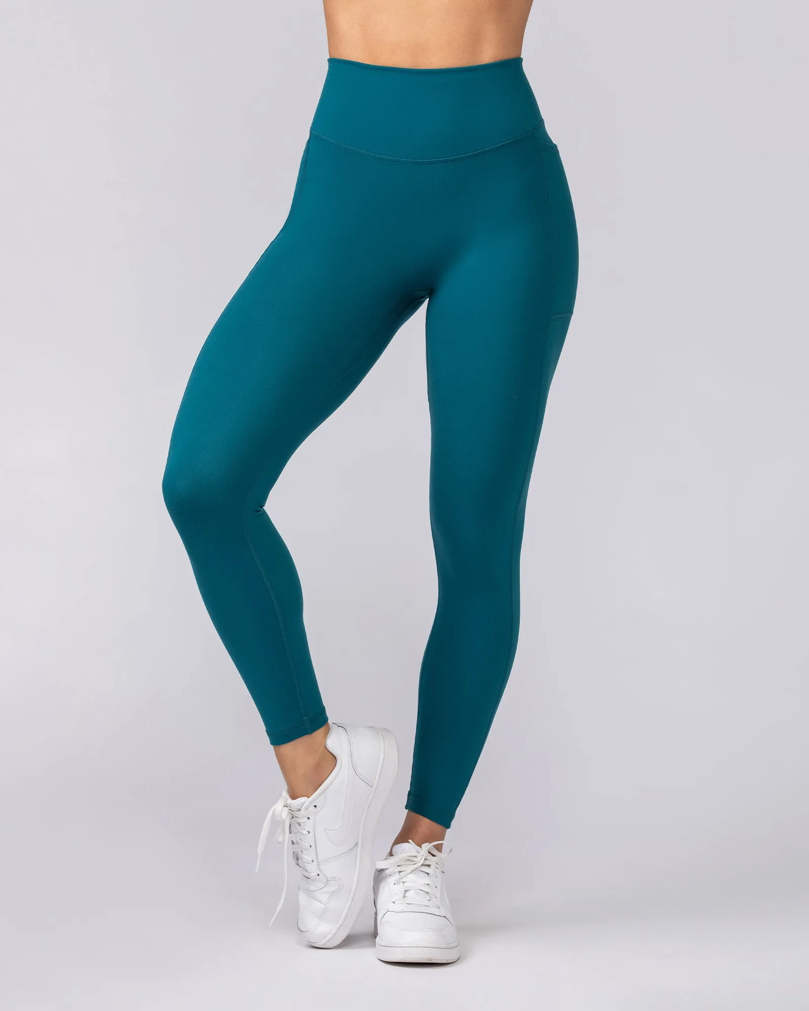 Everyday Pocket Ankle Length Leggings - Deep Teal sold by Muscle Nation product image thumbnail 2