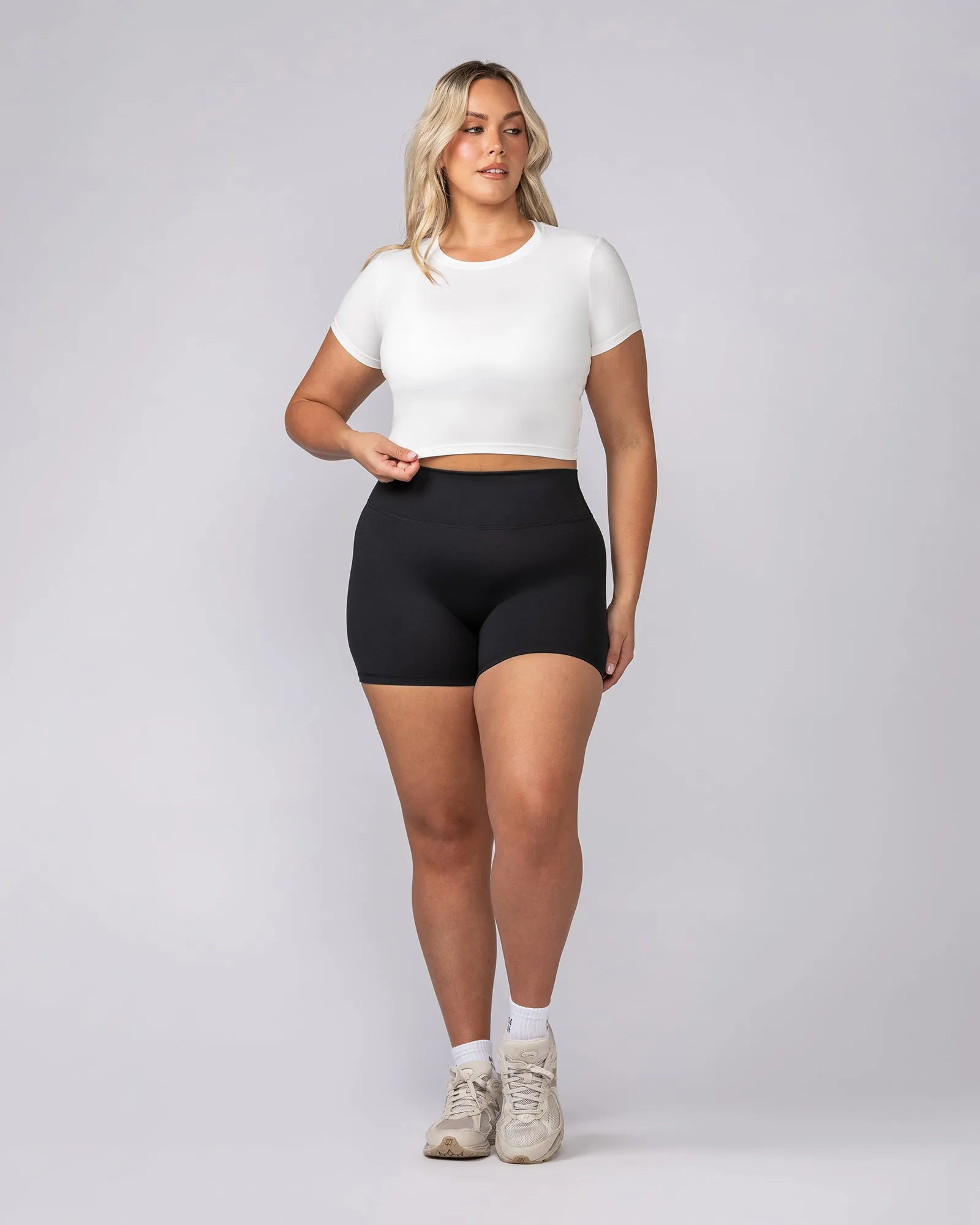 Essential Cropped Tee - Milk sold by Muscle Nation product image thumbnail 5
