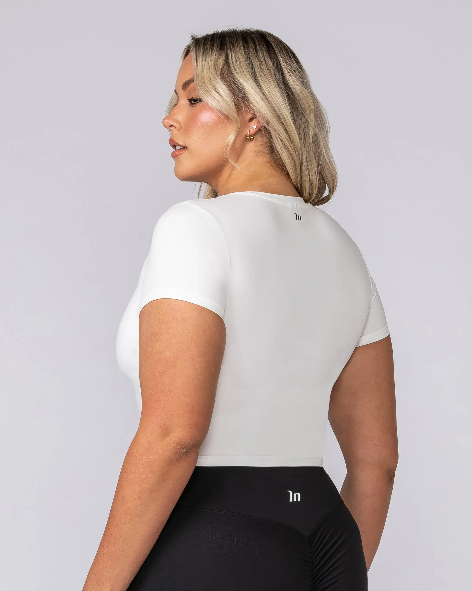 Essential Cropped Tee - Milk sold by Muscle Nation product image thumbnail 3