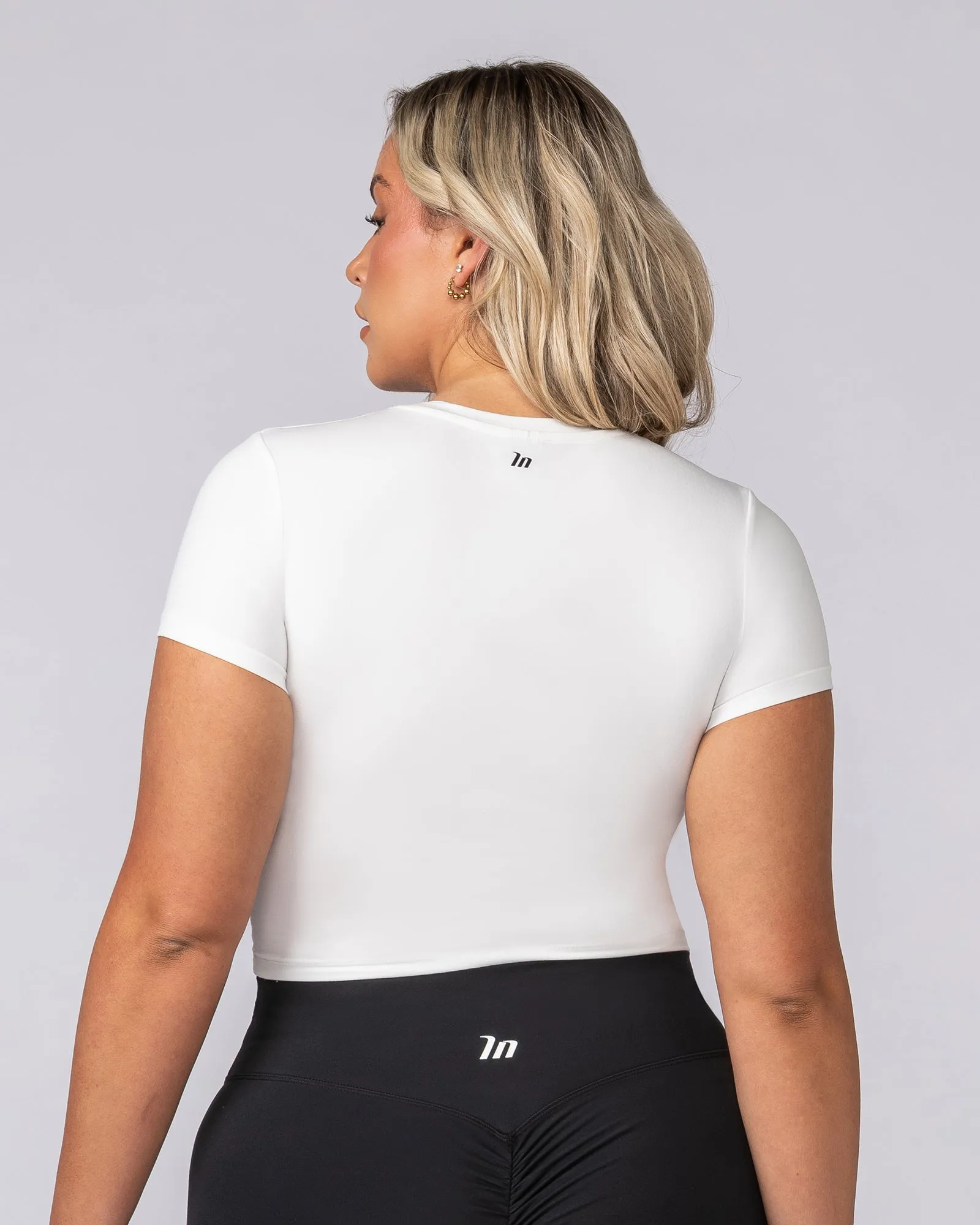Essential Cropped Tee - Milk sold by Muscle Nation product image thumbnail 4