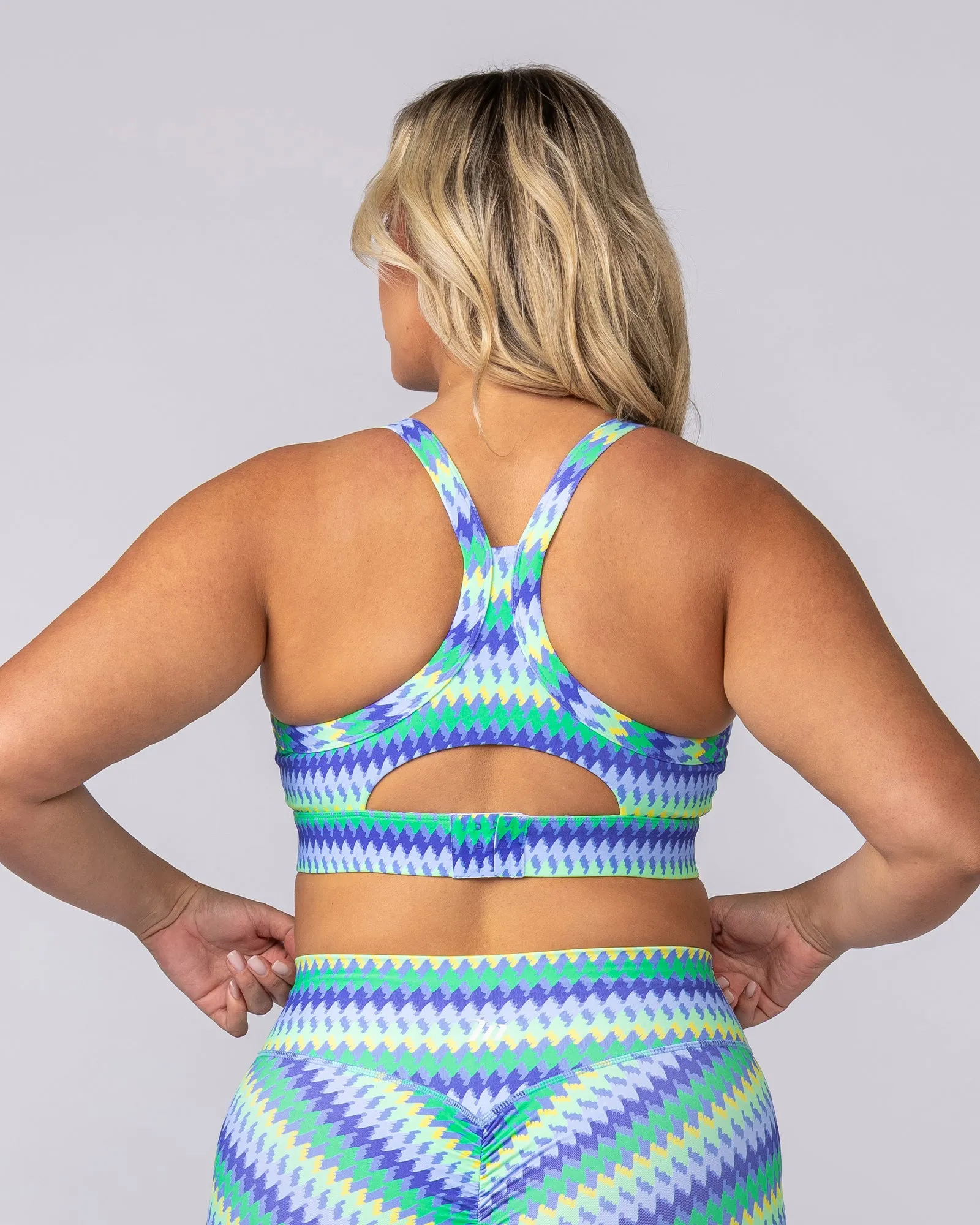 Rival Bra - Blue Fiesta Print sold by Muscle Nation product image thumbnail 4