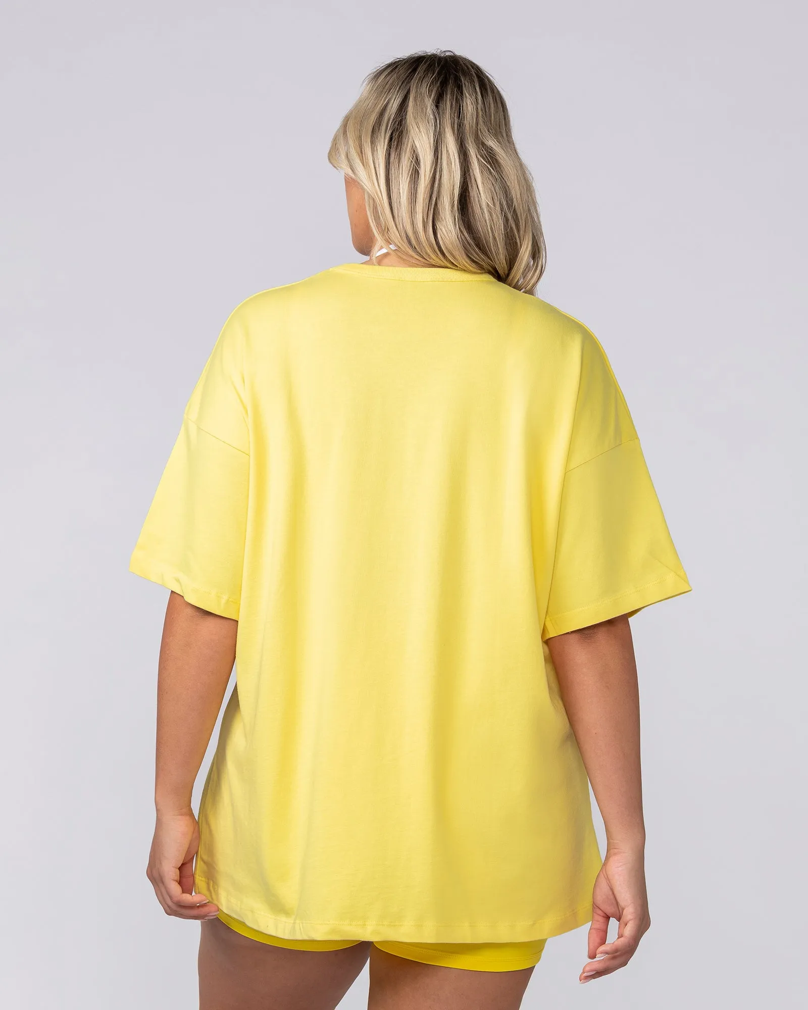 Cosmic Oversized Tee - Pale Buttercup sold by Muscle Nation product image thumbnail 4