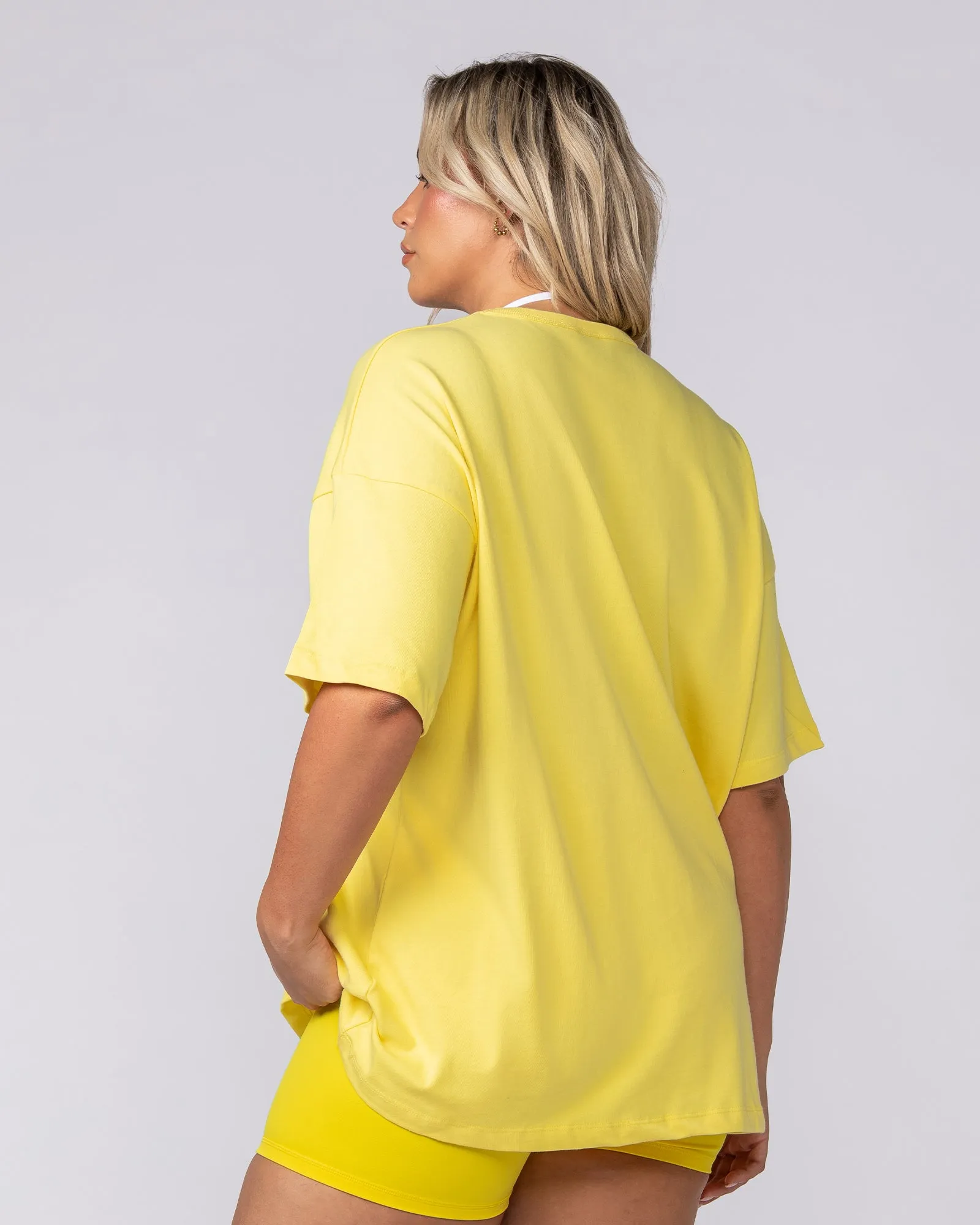 Cosmic Oversized Tee - Pale Buttercup sold by Muscle Nation product image thumbnail 3