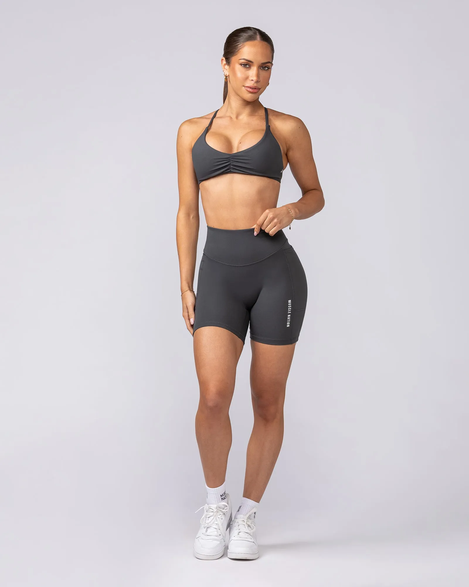 Honey Bralette - Granite sold by Muscle Nation product image thumbnail 5